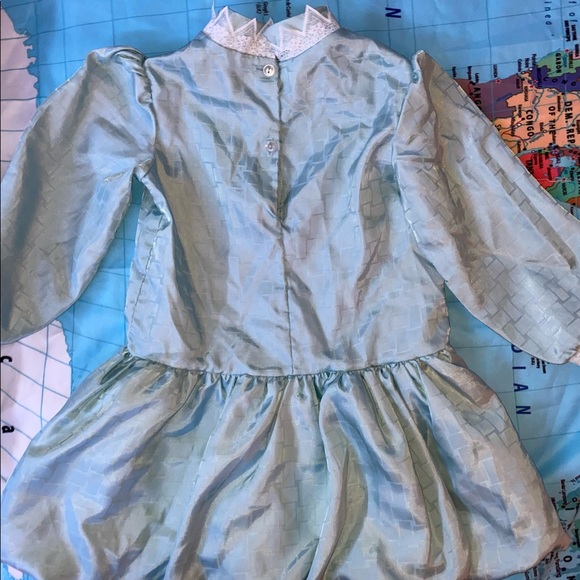 Girls Dress•Icy Grey-ish Blue Long Sleeve Bubble Dress•size5 - Picture 2 of 15